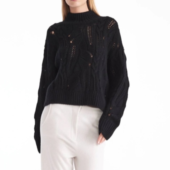 SYLVIE MOCK NECK CASHMERE SWEATER FROM NAKEDCASHMERE - Picture 3 of 13